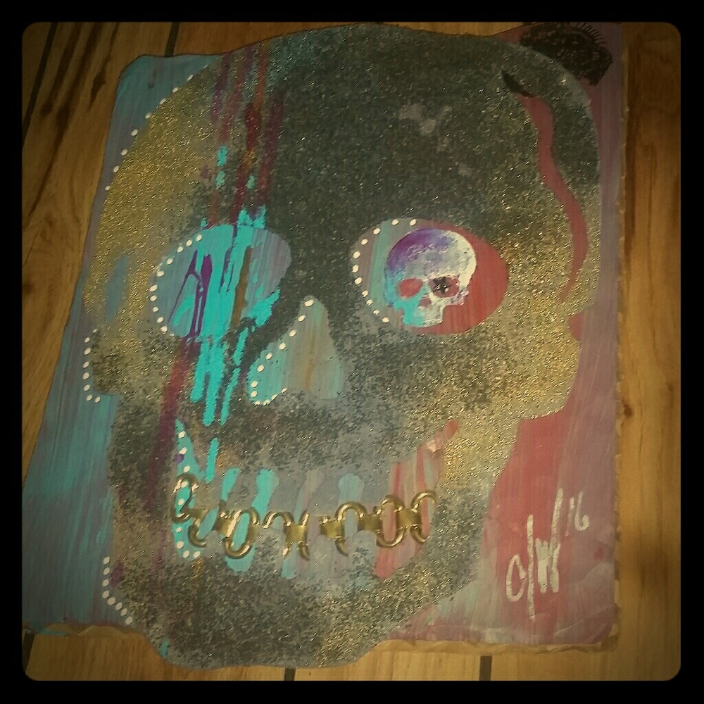 Two piece series original multi medium art